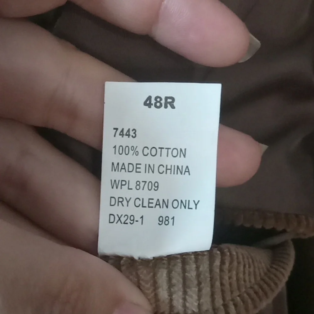 Dockers brown cotton suit jacket 48R